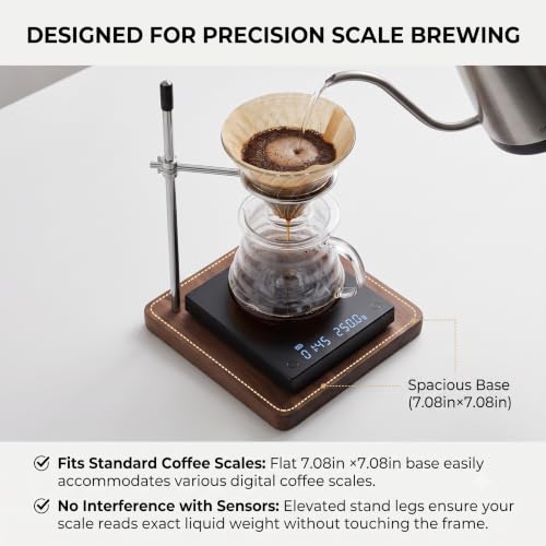 Pour Over Coffee Maker Stand with Solid Cherry Base (Solid Cherry)