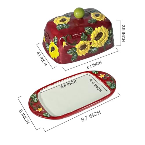 Ceramic Butter Dish with Lid