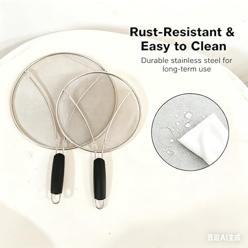 Stainless Steel Splatter Screen Set of 2
