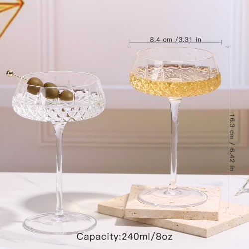 Coupe Glasses Set of 4 (Gift Box)