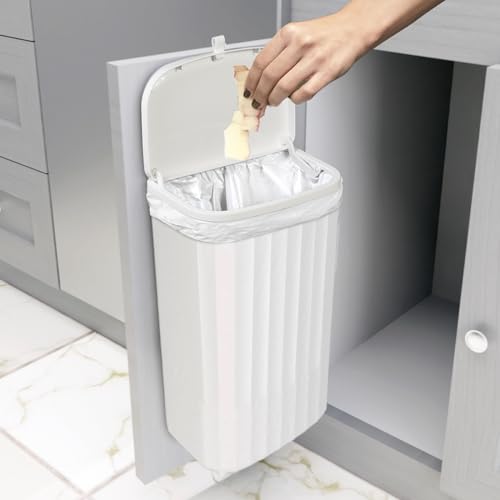 Roomate Under Counter Waste Bin (White Plastic / 12 L)
