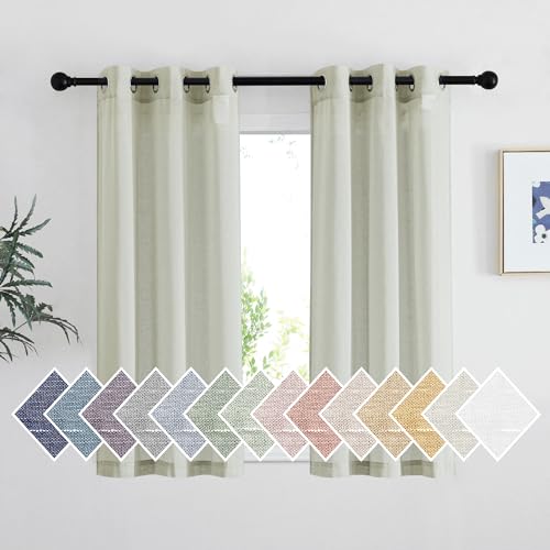 Sage Green Sheer Curtains 48 inches Long (36"W x 48"L (Pack of 2) / Sage Green)