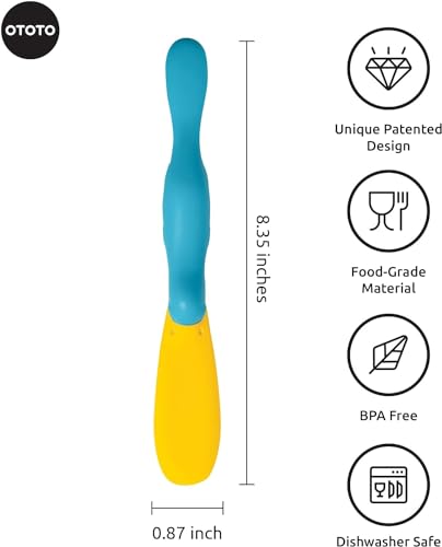 Splatypus Jar Spatula for Scooping and Scraping (Blue)
