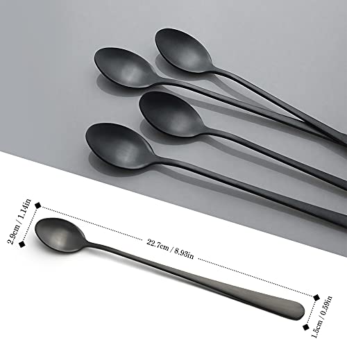 Long Handle Ice Tea Spoons (Black ice tea spoons)