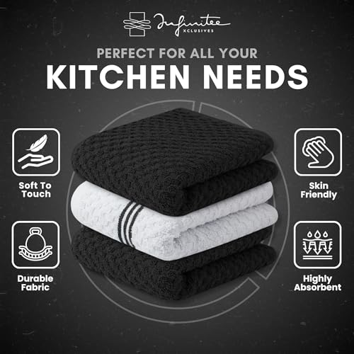 Kitchen Towels (Storm Black / 15 x 25)
