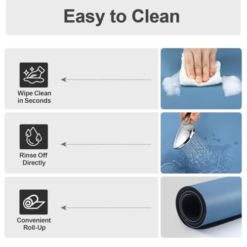 Coffee Mats for Coffee Bar Accessories (Blue / 31.5" x 17")