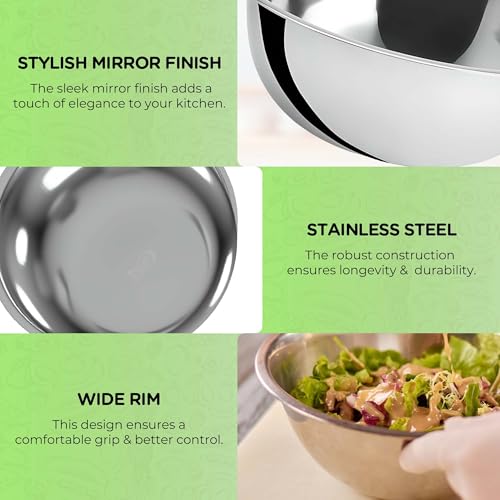 2 Pack 5 Quart Mixing Bowls (5 Quart)