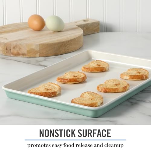Gallen 13 x 9 Inch Nonstick Carbon Steel Cookie Sheet (Teal / 13" Cookie Sheet)