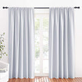 Large Curtains for Bedroom Living Room Dining Room 84 inches Long (Greyish White / 70"W x 84"L (Pack of 2))