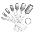 Narrow Square Measuring Spoons (6.6in)