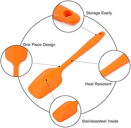 Food Grade Silicone Spatula Set Heat Resistant Small Rubber Spatulas (small)