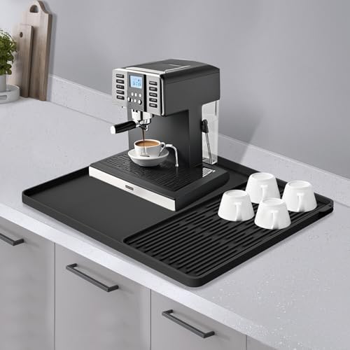 Silicone Coffee Mat 16"x16" (Black)