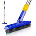 Grout Brush with Long Adjustable Handle (Blue Head)