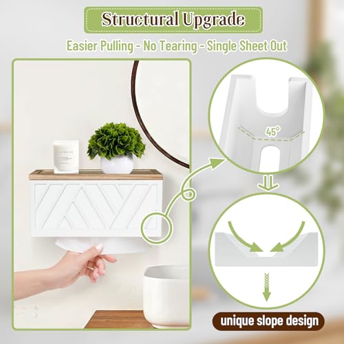 Paper Towel Dispenser Wall Mount (1pcs-white)