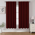 Burgundy Red Blackout Curtains 54 inch Length 2 Panels Set (Burgundy Red / 52"W x 54"L (Pack of 2))