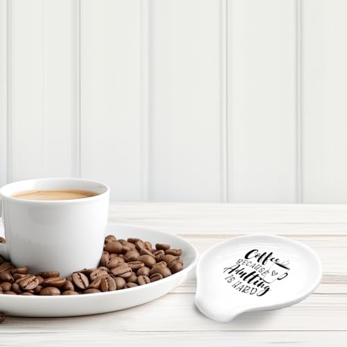 Funny Coffee Spoon Rest (Adulting Is Hard)