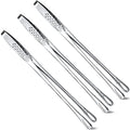 3 Pcs 11 Inches Korean BBQ Tongs Stainless Steel Kitchen Tweezers Grill (11 Inches)