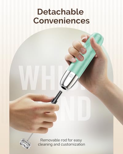 Rechargeable Milk Frother (Blue)