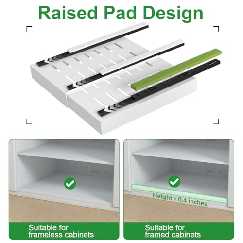 1 Pack Expandable Pull Out Cabinet Organizer (21"D X 12-20"W (1 Pack) / White)