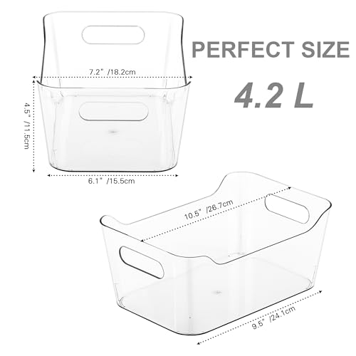 12 Pack Plastic Storage Bins