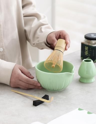 Matcha Set Match Bowl and Whisk (Green)