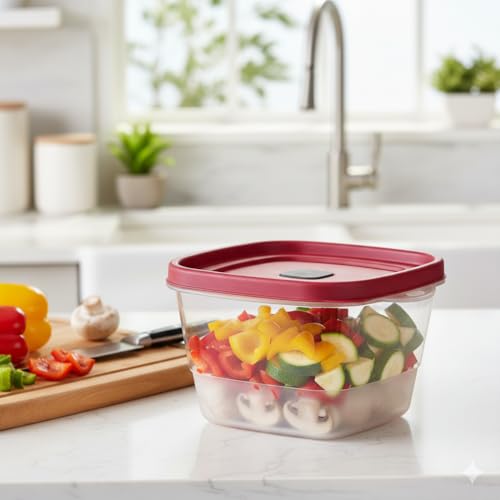 BPA Free Plastic Food Storage Set (3 x 7-Cup)