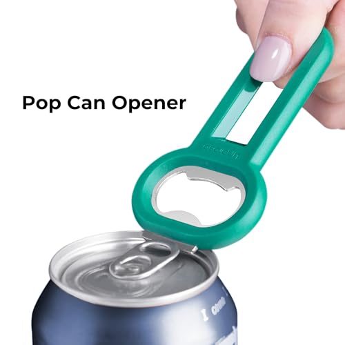 Magnetic Bottle Opener Pop Can Opener for Refrigerator (Green-2 Pack)