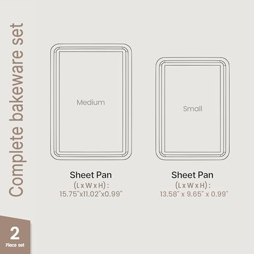 BAKKEN Kitchen Baking Pans (Gray / Pack of 3)