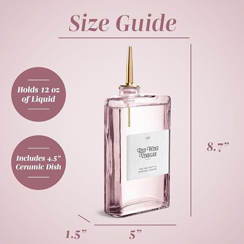 Olive Oil Dispenser Bottle (Pink / 2 Pack)