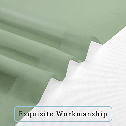 Sheer Curtains (Sage Green / 42"W x 84"L (Pack of 2))