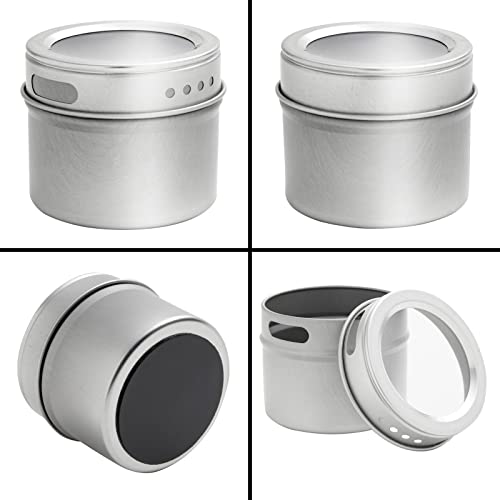 Magnetic Stainless Steel Spice Jars