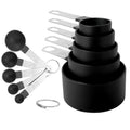Measuring Cups and Spoons Set (Black)