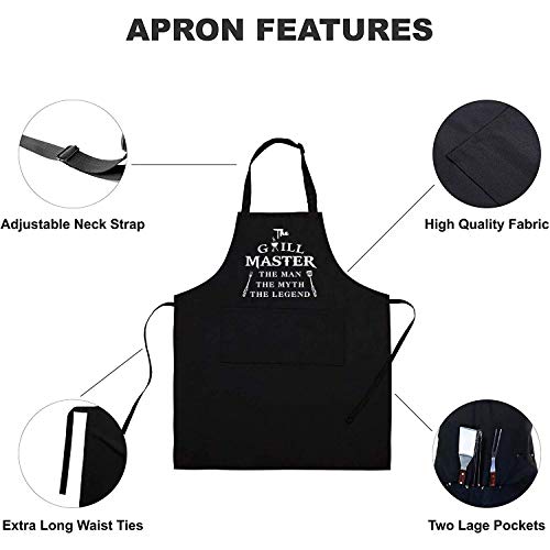 Funny Aprons for Men (The Grill Master)