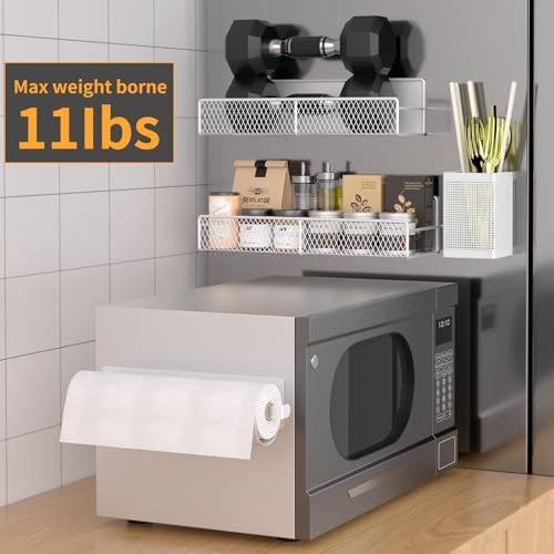 Magnetic Spice Rack for Refrigerator (White / Large 7 Pack)
