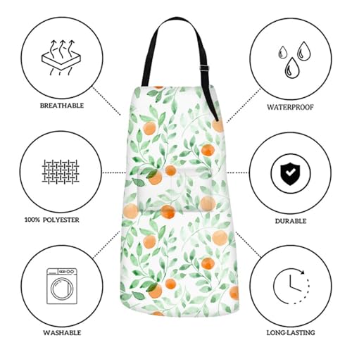 Apron with Pockets (Leaves Fruit)