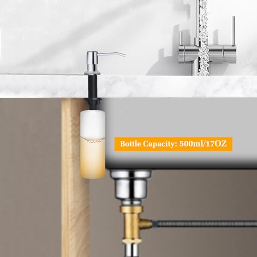 Soap Dispenser for Kitchen Sink (Chrome)