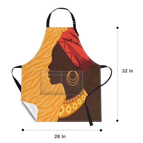 Apron with Pockets (African American Woman)