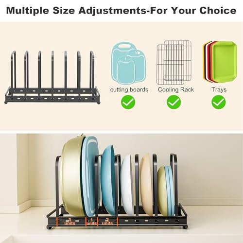 Metal Cutting Board Organizer (Black 2 pc)
