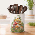 Yellow Mushroom Ceramic Utensil Crock (Mushroom 02)