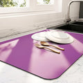 Dish Drying Mat for Kitchen Counter (Purple / 16" x 24")