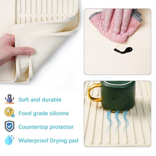 Coffee Bar Mat Set (Beige)