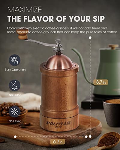 POLIVIAR Manual Coffee Grinder (Large)