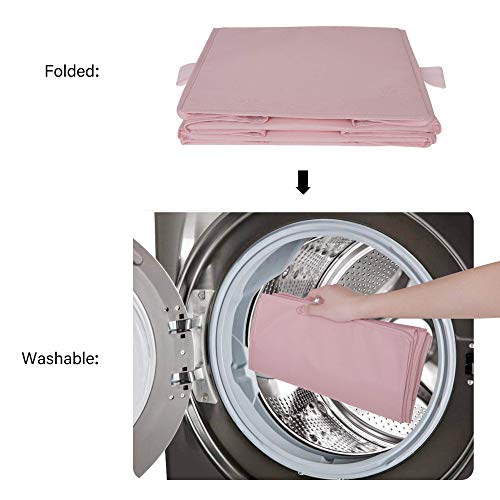 3 Shelf Hanging Closet Organizer (3-shelf Pink / 2-Pack)