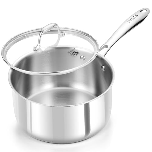 Triply Stainless Steel Saucepan (3QT)