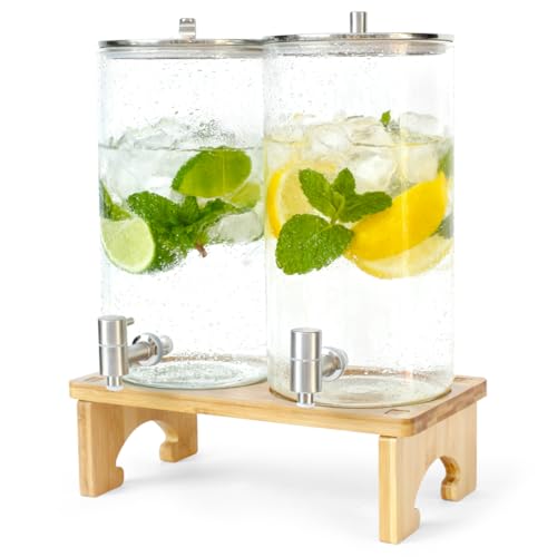2 Pack 1.5 Gallon Drink dispenser with Stand