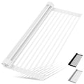 Roll Up Dish Drying Rack (White / Rectangle: 17" x 13")