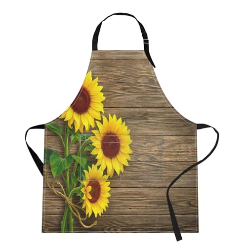 Apron with Pockets (Sunflower Wooden)