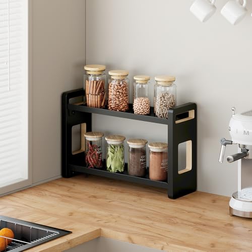 Bathroom Counter Organizer (Black 2 Tier)