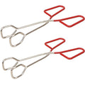2pcs 10 inch Stainless Steel Heavy Duty Kitchen Tongs (10inch)