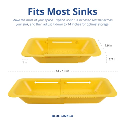 Over Sink Colander (1 Pack / Yellow)